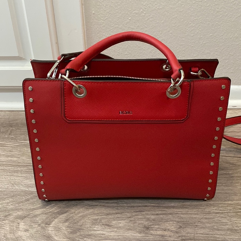 Red BCBG purse